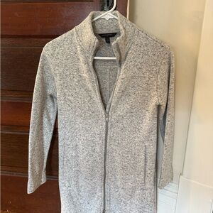 Banana Republic Light Gray Knit Jacket